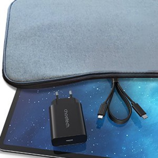 Choetech fast PPS Power Delivery 25W 3A wall charger + USB Type C cable 2m PD6003 Μαύρο