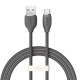 Baseus Jelly Liquid Silica Gel USB 2.0 Cable USB-C male - USB-A male Μαύρο 1.2m (CAGD010001)