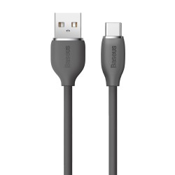 Baseus Jelly Liquid Silica Gel USB 2.0 Cable USB-C male - USB-A male Μαύρο 1.2m (CAGD010001)