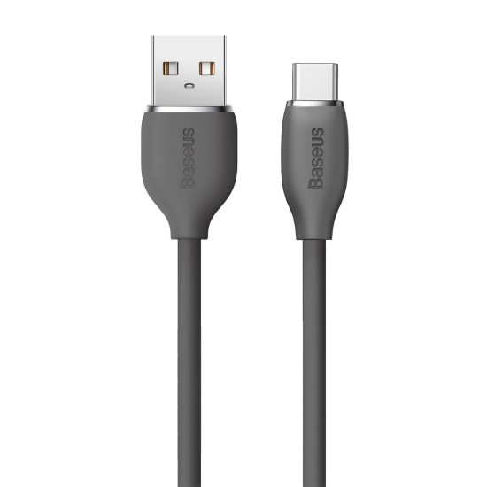 Baseus Jelly Liquid Silica Gel USB 2.0 Cable USB-C male - USB-A male Μαύρο 1.2m (CAGD010001)