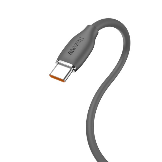 Baseus Jelly Liquid Silica Gel USB 2.0 Cable USB-C male - USB-A male Μαύρο 1.2m (CAGD010001)