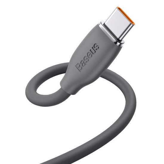 Baseus Jelly Liquid Silica Gel USB 2.0 Cable USB-C male - USB-A male Μαύρο 1.2m (CAGD010001)