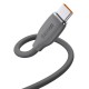 Baseus Jelly Liquid Silica Gel USB 2.0 Cable USB-C male - USB-A male Μαύρο 1.2m (CAGD010001)