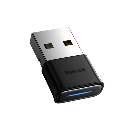 Baseus BA04 mini Bluetooth 5.0 adapter USB receiver computer transmitter μαύρο Baseus BA04 mini Bluetooth 5.0 adapter USB receiver computer transmitter μαύρο