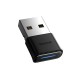 Baseus BA04 mini Bluetooth 5.0 adapter USB receiver computer transmitter μαύρο Baseus BA04 mini Bluetooth 5.0 adapter USB receiver computer transmitter μαύρο