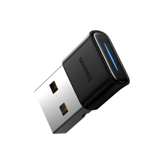 Baseus BA04 mini Bluetooth 5.0 adapter USB receiver computer transmitter μαύρο Baseus BA04 mini Bluetooth 5.0 adapter USB receiver computer transmitter μαύρο