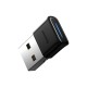 Baseus BA04 mini Bluetooth 5.0 adapter USB receiver computer transmitter μαύρο Baseus BA04 mini Bluetooth 5.0 adapter USB receiver computer transmitter μαύρο