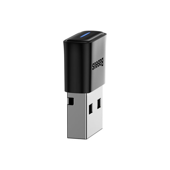 Baseus BA04 mini Bluetooth 5.0 adapter USB receiver computer transmitter μαύρο Baseus BA04 mini Bluetooth 5.0 adapter USB receiver computer transmitter μαύρο