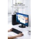 Baseus BA04 mini Bluetooth 5.0 adapter USB receiver computer transmitter μαύρο Baseus BA04 mini Bluetooth 5.0 adapter USB receiver computer transmitter μαύρο