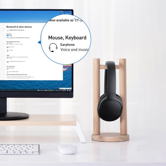 Baseus BA04 mini Bluetooth 5.0 adapter USB receiver computer transmitter μαύρο Baseus BA04 mini Bluetooth 5.0 adapter USB receiver computer transmitter μαύρο