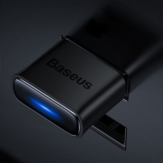 Baseus BA04 mini Bluetooth 5.0 adapter USB receiver computer transmitter μαύρο Baseus BA04 mini Bluetooth 5.0 adapter USB receiver computer transmitter μαύρο