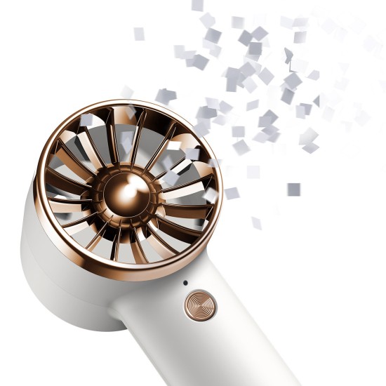 Baseus mini fan fan powerbank with built-in USB Type C cable 4000mAh white