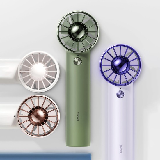 Baseus mini fan fan powerbank with built-in USB Type C cable 4000mAh white