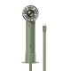 Baseus mini fan fan powerbank with built-in USB Type C cable 4000mAh green