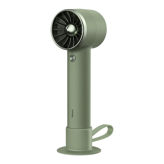 Baseus mini fan fan powerbank with built-in USB Type C cable 4000mAh green
