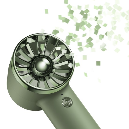 Baseus mini fan fan powerbank with built-in USB Type C cable 4000mAh green
