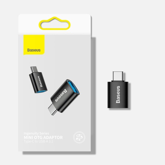 Baseus Ingenuity Series plug adapter USB Type C to USB-A 3.2 gen 1 Μαύρο (ZJJQ000001)