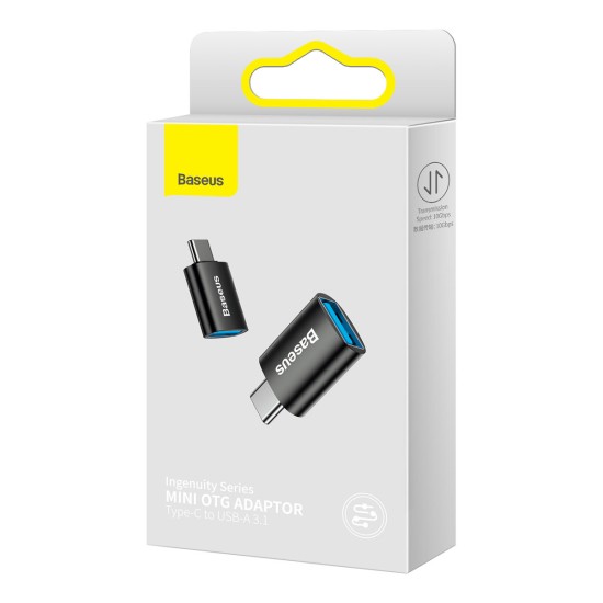 Baseus Ingenuity Series plug adapter USB Type C to USB-A 3.2 gen 1 Μαύρο (ZJJQ000001)