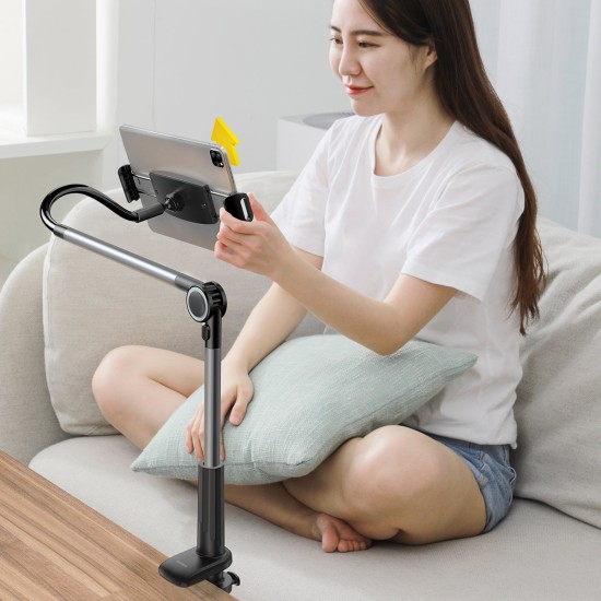 Baseus Otaku Universal Phone Holder Βάση Tablet με Βραχίονα σε Γκρι χρώμα