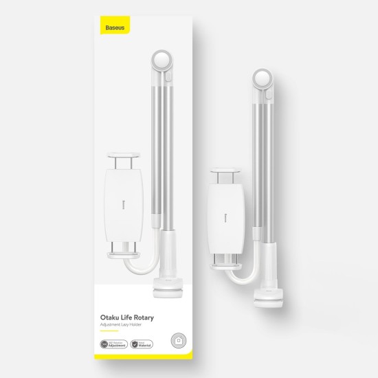 Baseus Otaku Universal Phone Holder Βάση Tablet με Βραχίονα σε Γκρι χρώμα