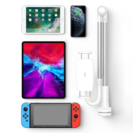 Baseus Otaku Universal Phone Holder Βάση Tablet με Βραχίονα σε Γκρι χρώμα