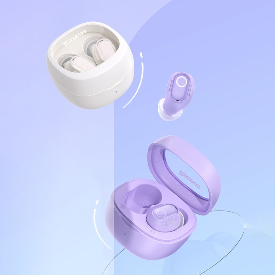 Baseus Bowie WM02 TWS Bluetooth 5.3 wireless headphones Λευκά