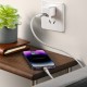 Baseus Glimmer USB 2.0 Cable USB-C male - USB-A male 100W Λευκό 2m (CADH000602)