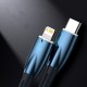 Baseus Glimmer USB 2.0 Cable USB-C male - USB-A male 100W Λευκό 2m (CADH000602)