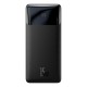 Baseus Bipow Overseas Edition Power Bank 10000mAh 15W με 2 USB-A, USB-C Μαύρο PPBD050001