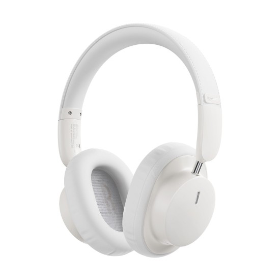Baseus Bowie D03 Ασύρματα/Ενσύρματα On Ear Ακουστικά με 30 ώρες Λειτουργίας Λευκά