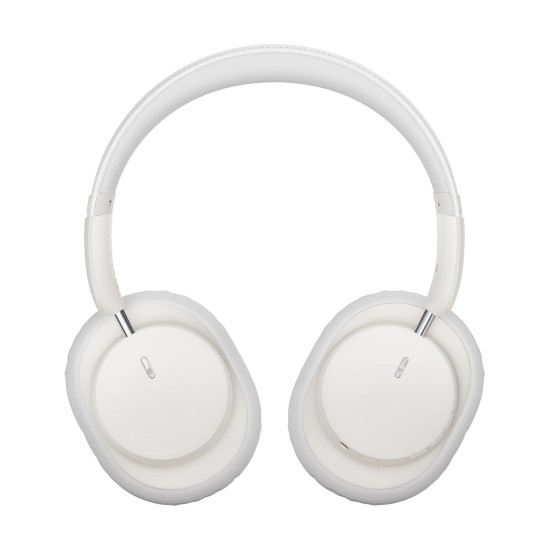 Baseus Bowie D03 Ασύρματα/Ενσύρματα On Ear Ακουστικά με 30 ώρες Λειτουργίας Λευκά