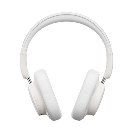 Baseus Bowie D03 Ασύρματα/Ενσύρματα On Ear Ακουστικά με 30 ώρες Λειτουργίας Λευκά