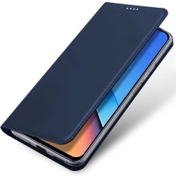 Dux Ducis Skin Pro eco-leather case for Xiaomi Poco M6 Pro/Redmi 12/Redmi 12R - blue