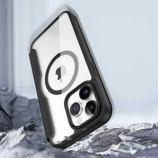 Dux Ducis Skin X Pro Magnetic Flip MagSafe Case iPhone 15 Pro Max - Black