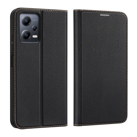 Dux Ducis Skin X2 Wallet Δερματίνης Μαύρο (Redmi Note 12 5G / Poco X5 5G)