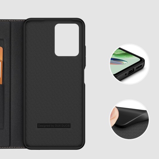 Dux Ducis Skin X2 Wallet Δερματίνης Μαύρο (Redmi Note 12 5G / Poco X5 5G)