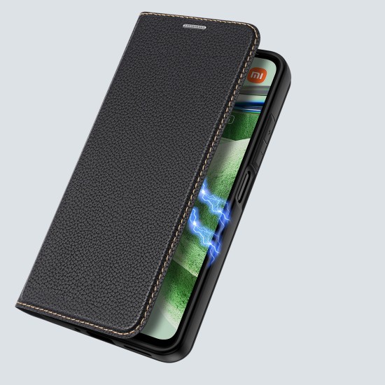 Dux Ducis Skin X2 Wallet Δερματίνης Μαύρο (Redmi Note 12 5G / Poco X5 5G)