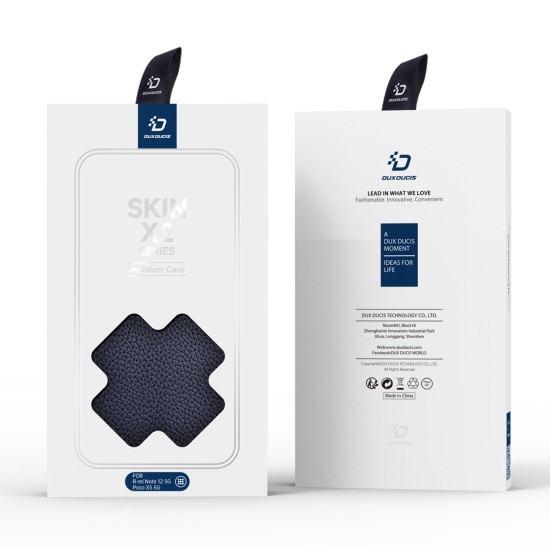 Dux Ducis Skin X2 Wallet Δερματίνης Μπλε (Redmi Note 12 5G / Poco X5 5G)