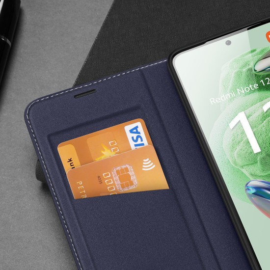 Dux Ducis Skin X2 Wallet Δερματίνης Μπλε (Redmi Note 12 5G / Poco X5 5G)