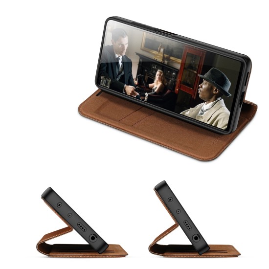 Dux Ducis Skin X2 case for Xiaomi Redmi Note 12 Pro+ flip cover wallet stand brown