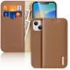 Dux Ducis Hivo Leather Flip Cover Genuine Leather Wallet  iPhone 14 Plus Brown