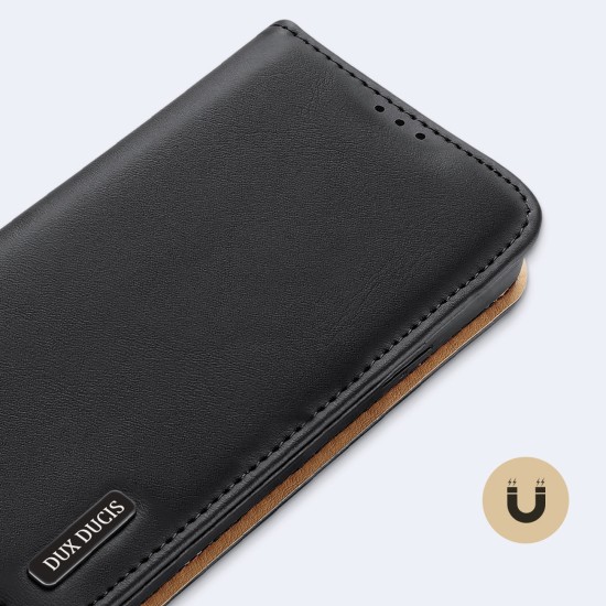 Dux Ducis Hivo Leather Flip Cover Genuine Leather Wallet  iPhone 14 Plus Brown