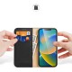 Dux Ducis Hivo Leather Flip Cover Genuine Leather Wallet  iPhone 14 Plus Black