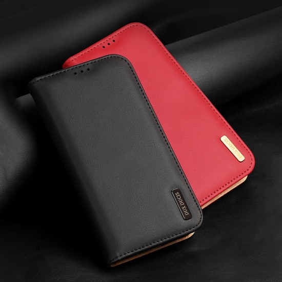 Dux Ducis Hivo Leather Flip Cover Genuine Leather Wallet  iPhone 14 Plus Black