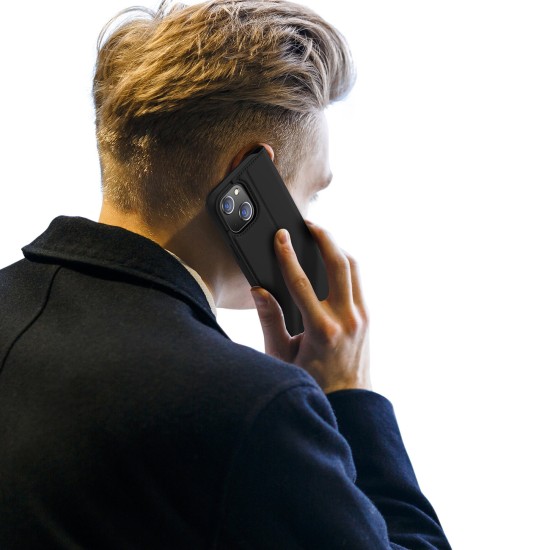 Dux Ducis Skin Pro Holster Flip Cover for iPhone 14 Μαύρο
