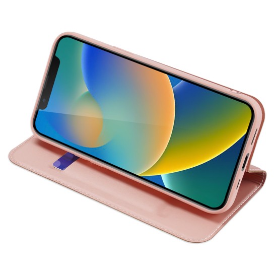 Dux Ducis Skin Pro Holster Flip Cover for iPhone 14 Ροζ Dux Ducis Skin Pro Holster Flip Cover for iPhone 14 Ροζ