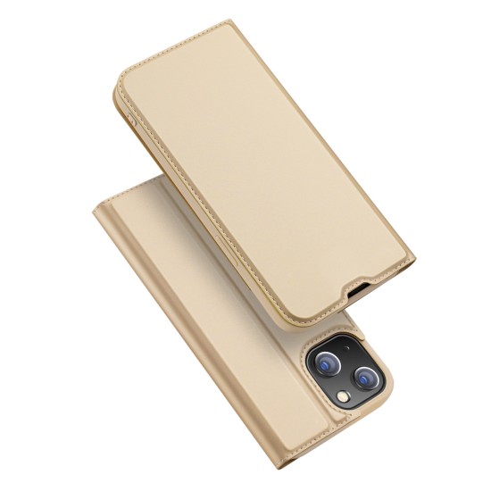 Dux Ducis Skin Pro Holster Flip Cover for iPhone 14 Χρυσό Dux Ducis Skin Pro Holster Flip Cover for iPhone 14 Χρυσό