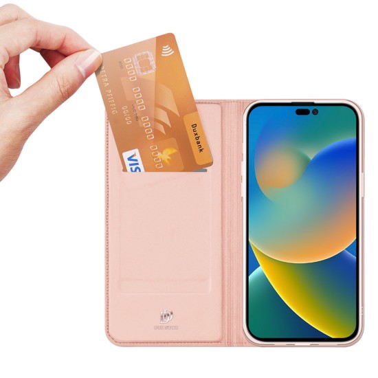 Dux Ducis Skin Pro Holster Flip Cover for iPhone 14 Pro Ροζ Dux Ducis Skin Pro Holster Flip Cover for iPhone 14 Pro Ροζ