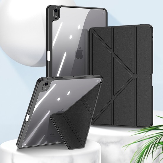 Dux Ducis Magi Flip Cover Σιλικόνης Γκρι (iPad Air 2020/2022) with stand and storage
