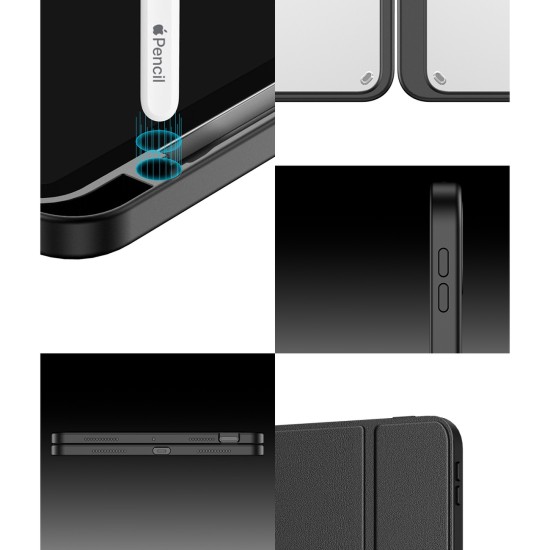 Dux Ducis Magi Flip Cover Σιλικόνης Γκρι (iPad Air 2020/2022) with stand and storage